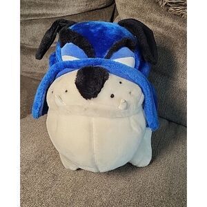 VTG  Bulldog‎ Plush Classic Toy Co 16" Blue White 1998 Colts Cowboys